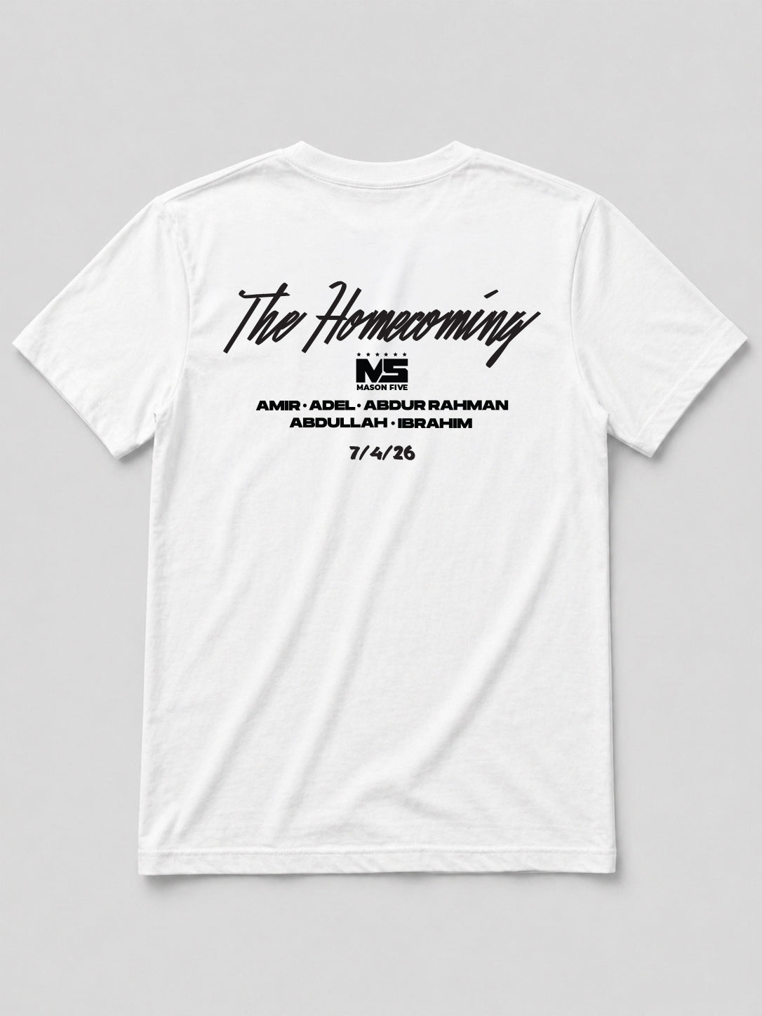 Limited edition “The Homecoming” 
- M5 Family tee (PREORDER)
